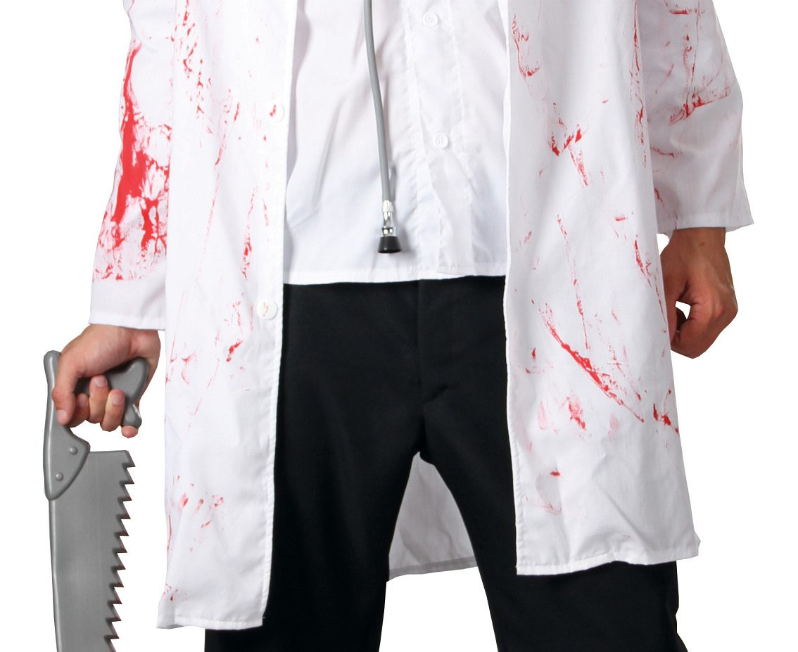 Role play-set for adult Doctor Zombie (coat, mask), size 52